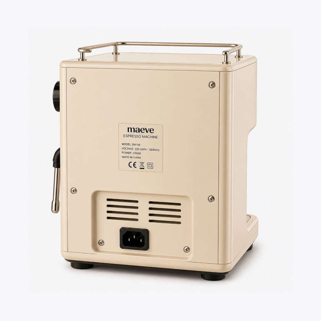 coffee maker warm white back