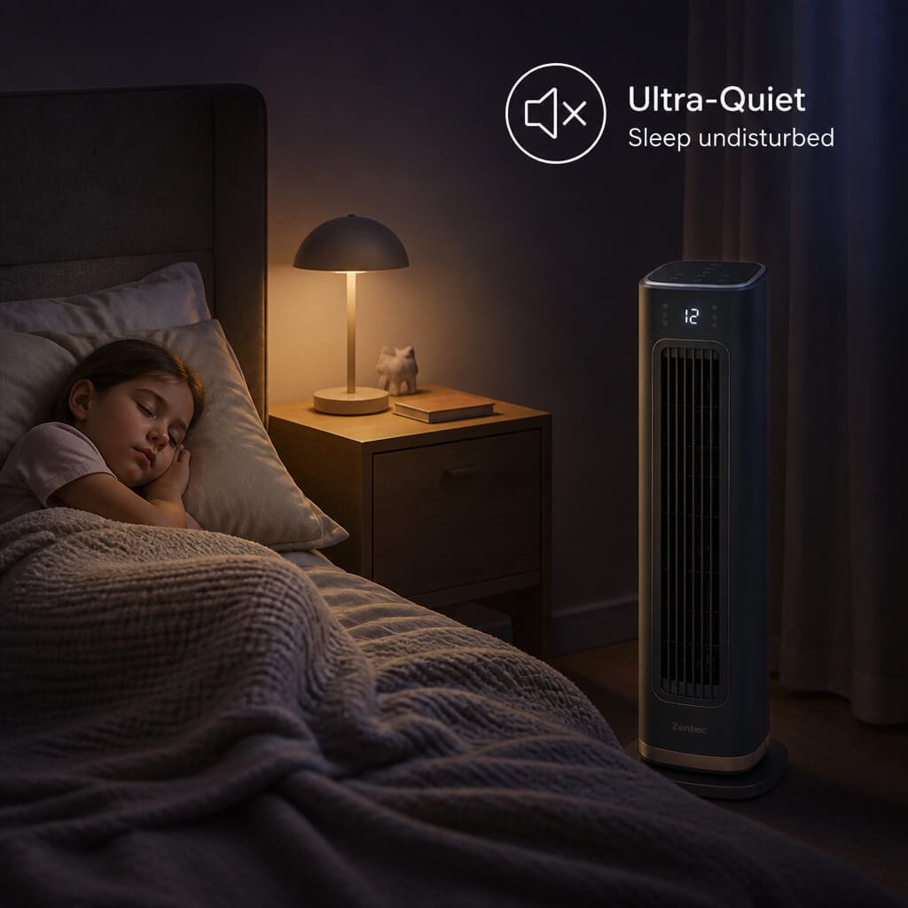 fan tower ultra quiet feature